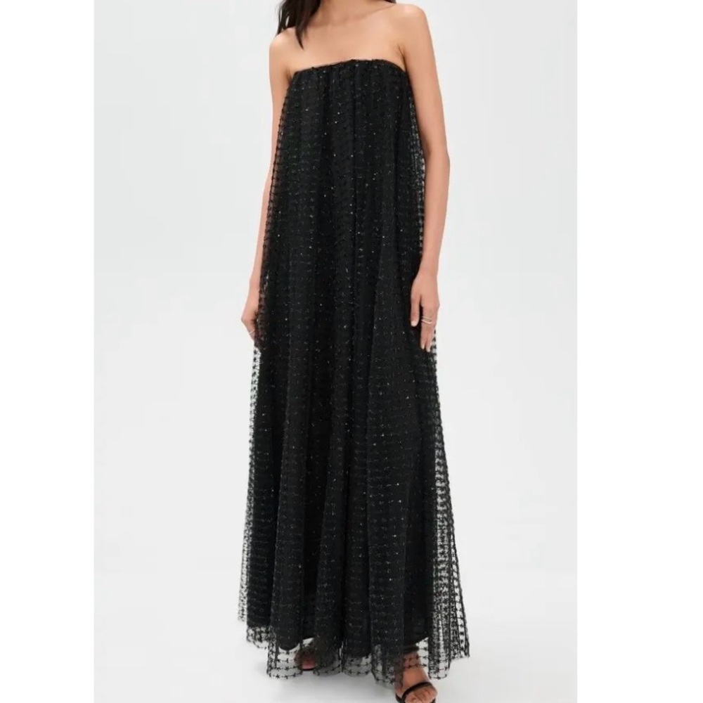 STAUD Faye Sequined Maxi Dress